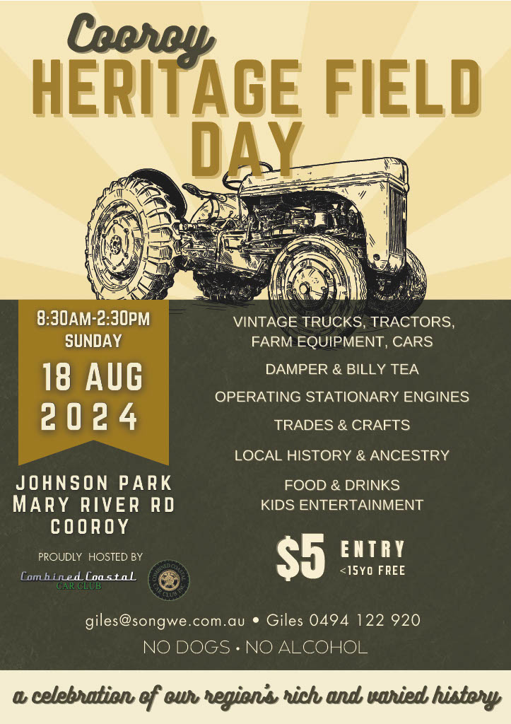HERITAGE FIELD DAY- Cooroy